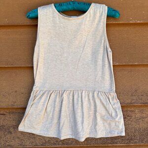 Just Kids USA Girls Peplum Tank Top 78% Polyester 15% Rayon 4% Spandex L Size 12